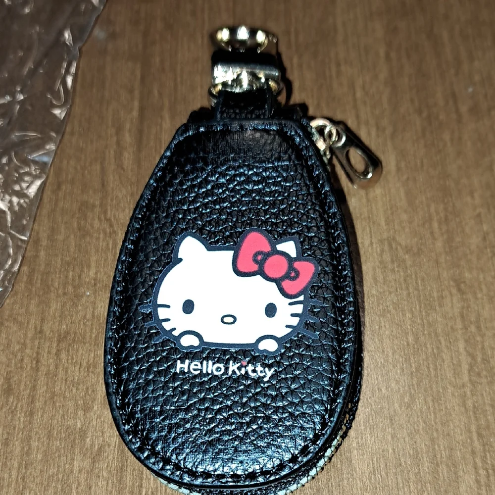 Hello Kitty Black and Red Keychain Holder